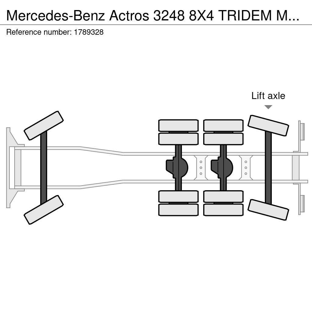 Mercedes-Benz Actros 3248 8X4 TRIDEM MTS DINO 12 SAUGBAGGER/SUCT Combi / vacuum trucks