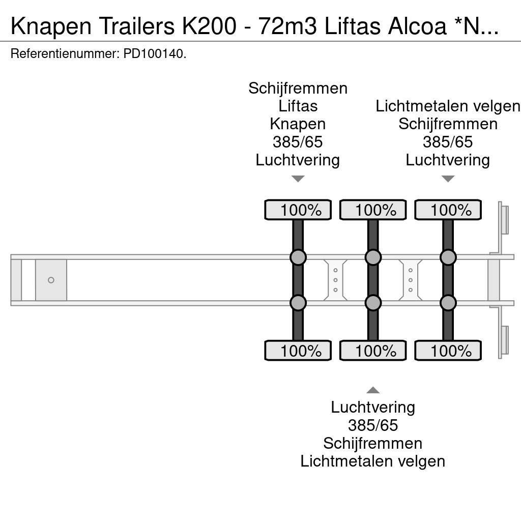 Knapen Trailers K200 - 72m3 Liftas Alcoa *NEW* Semi-reboques pisos móveis
