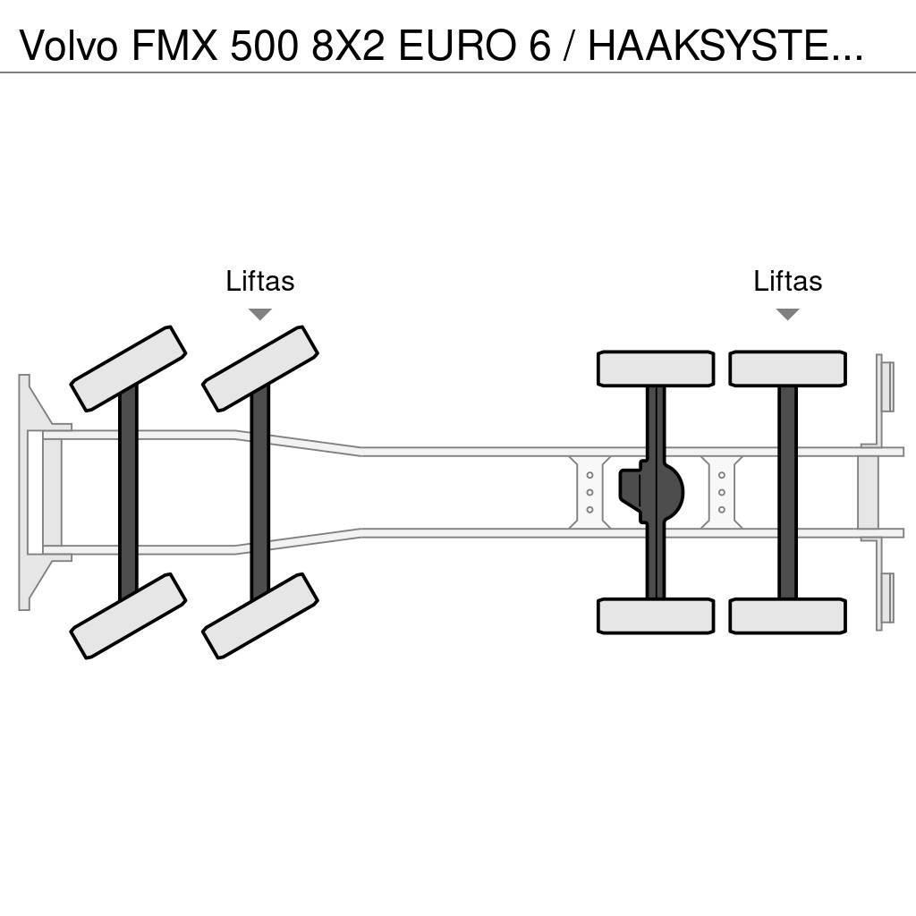 Volvo FMX 500 8X2 EURO 6 / HAAKSYSTEEM / PERFECT CONDITI Camiões Ampliroll