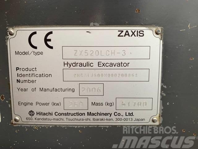 Hitachi ZX520LCH-3, low hours Escavadoras de rastos