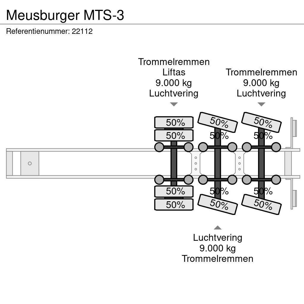 Meusburger MTS-3 Semi Reboques Carga Baixa