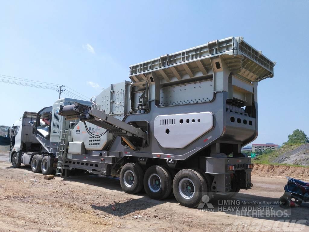 Liming Y3S23G93E46Y55B Portable Mobile Jaw&Cone Crusher Britadores móveis
