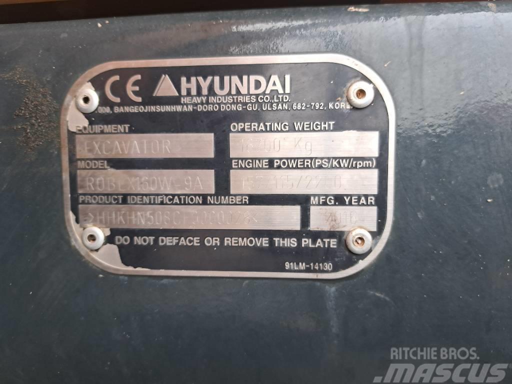 Hyundai R160W-9A Escavadoras de rodas
