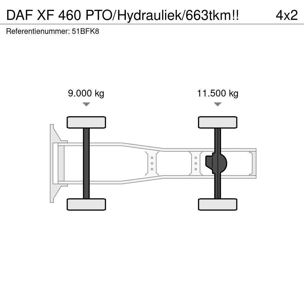 DAF XF 460 PTO/Hydrauliek/663tkm!! Tractores (camiões)