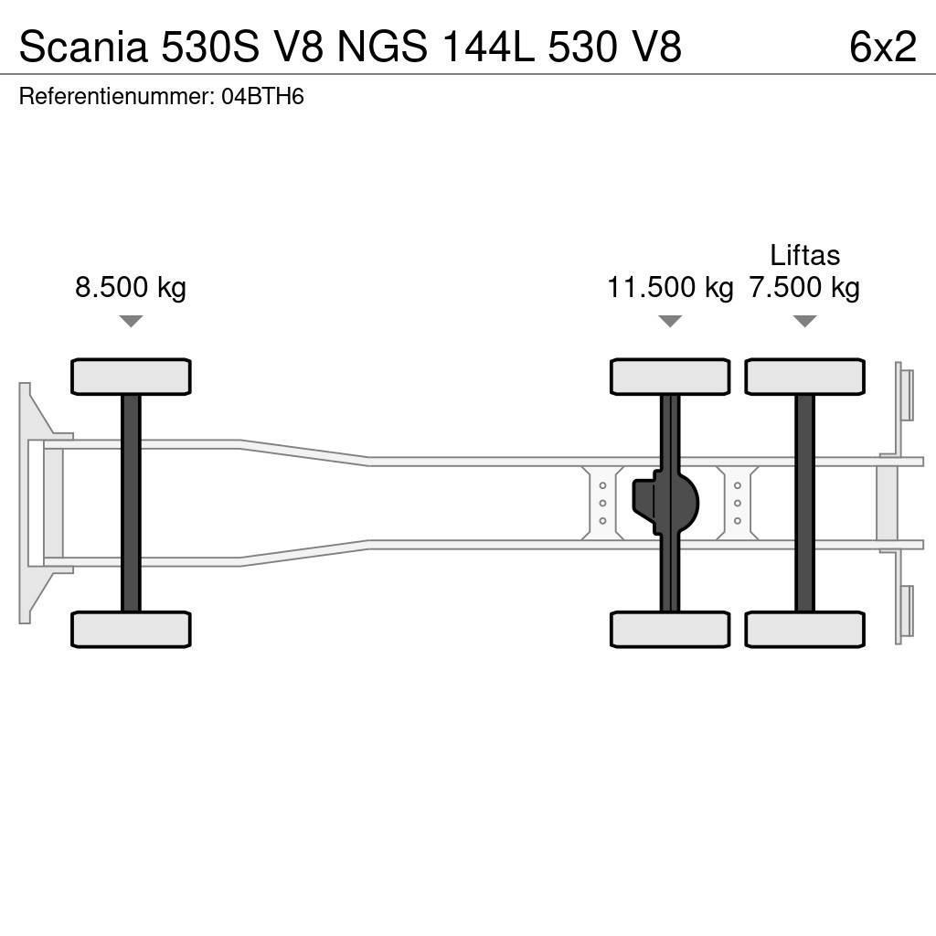 Scania 530S V8 NGS 144L 530 V8 Camiões de caixa fechada