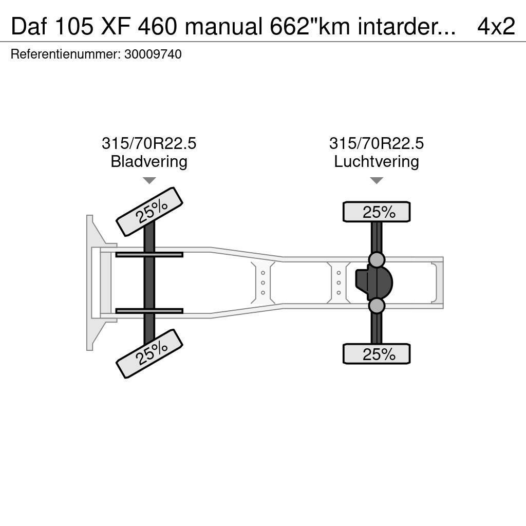 DAF 105 XF 460 manual 662"km intarder hydraulic Tractores (camiões)