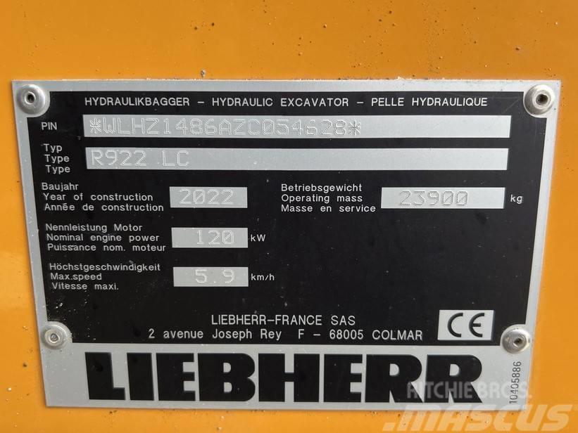 Liebherr R922 LC Escavadoras de rastos