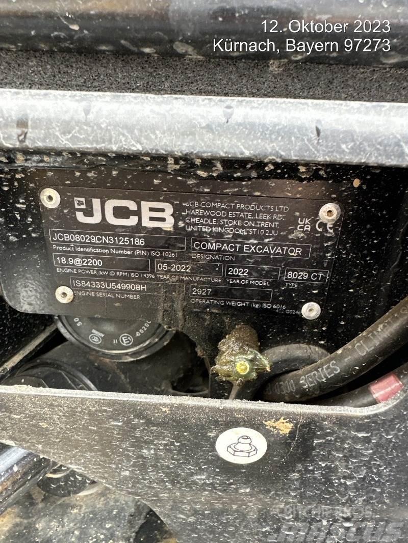 JCB 8029CTS Mini Escavadoras <7t