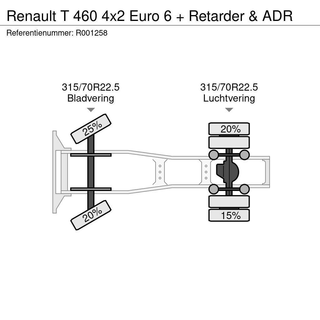 Renault T 460 4x2 Euro 6 + Retarder & ADR Tractores (camiões)