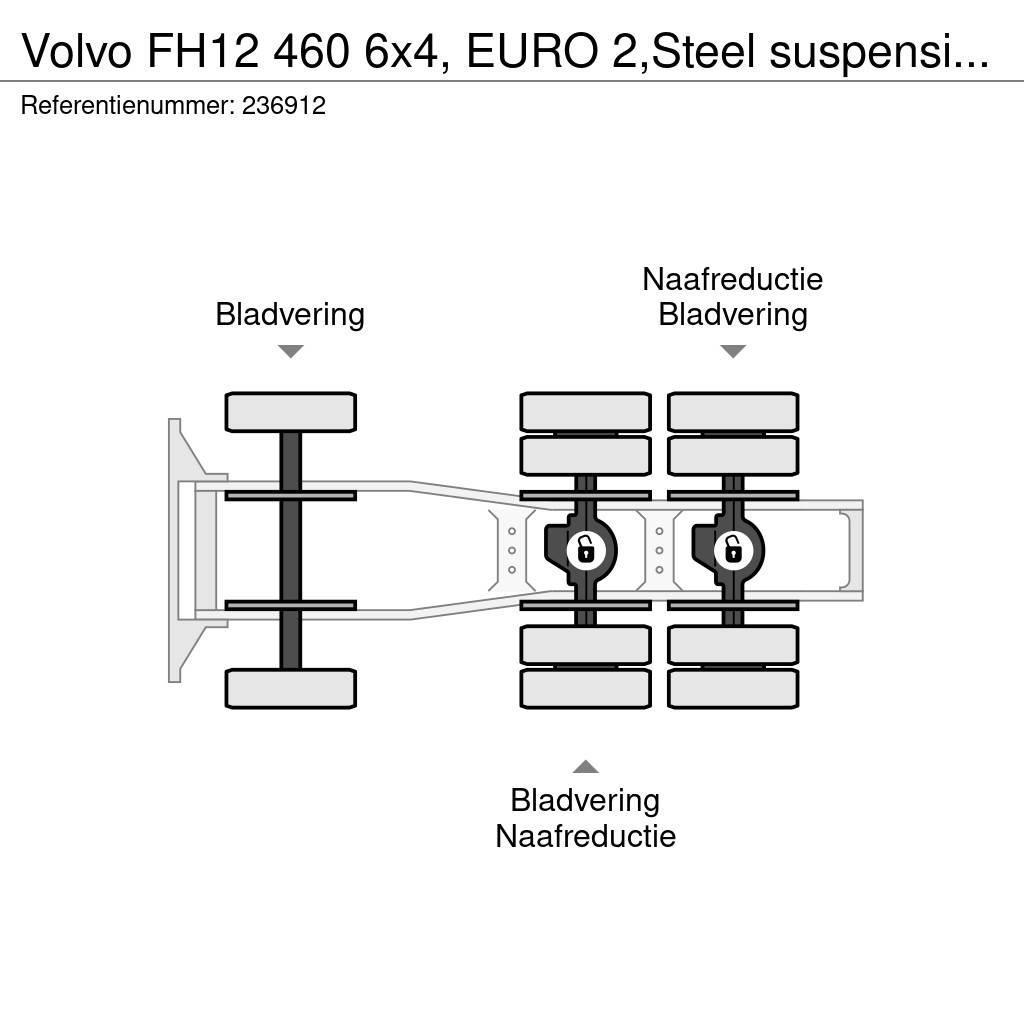 Volvo FH12 460 6x4, EURO 2,Steel suspension, Manual, Hyd Tractores (camiões)