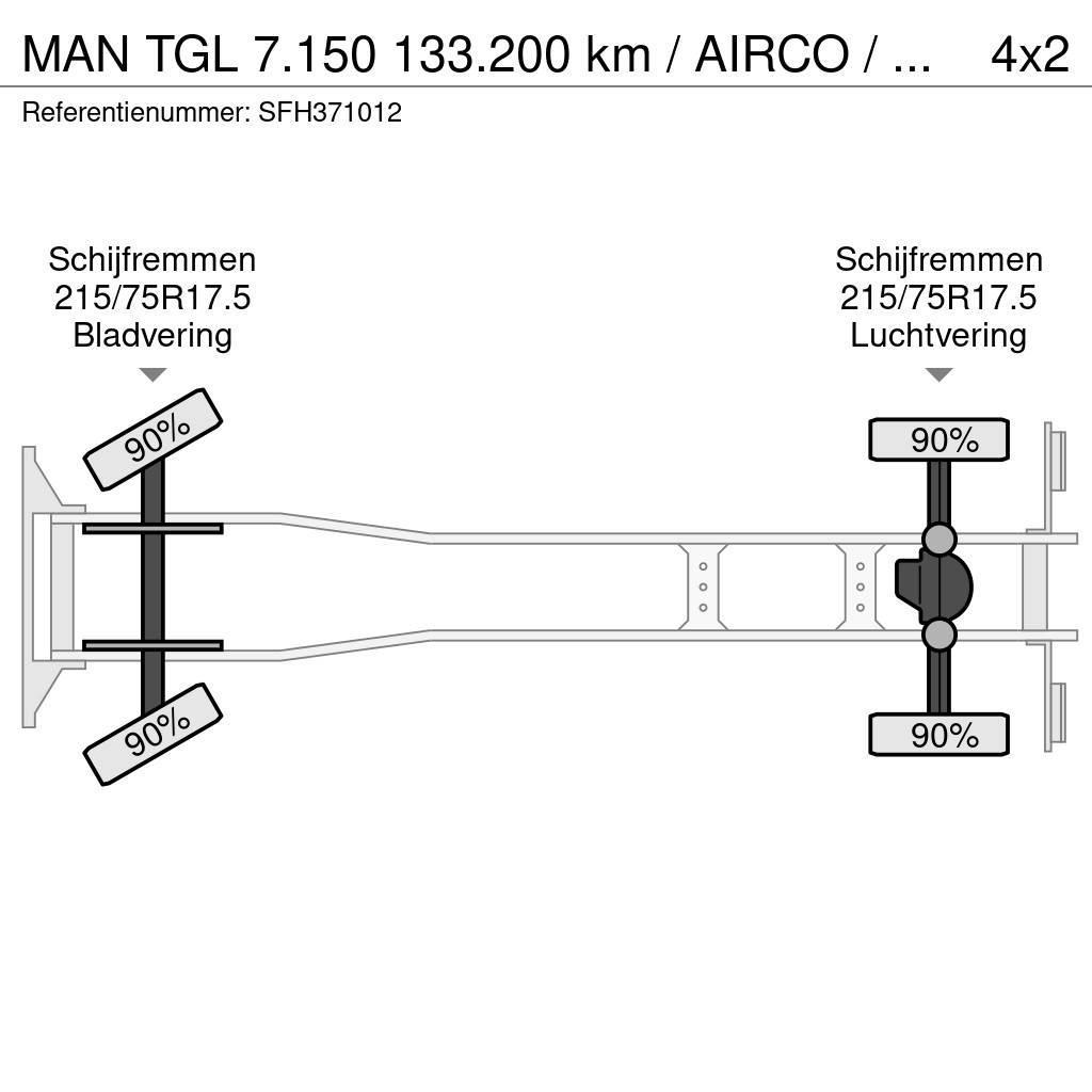 MAN TGL 7.150 133.200 km / AIRCO / MANUEL / CARGOLIFT Camiões de caixa fechada