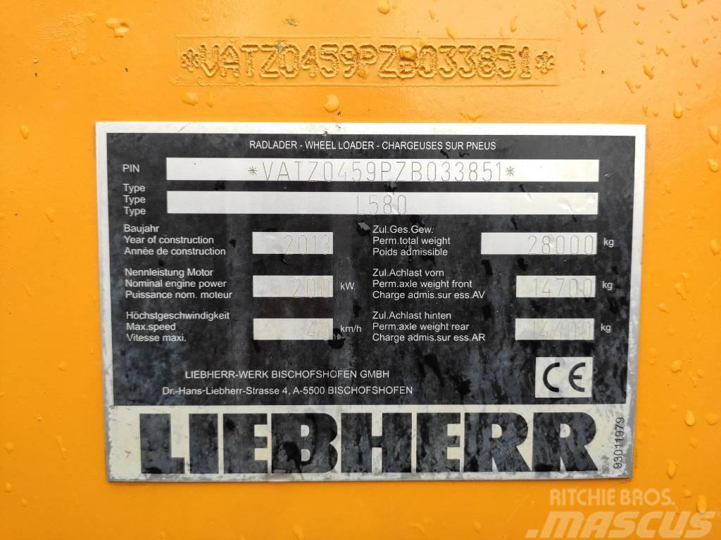 Liebherr L580 2plus2 Bj 2013' Pás carregadoras de rodas