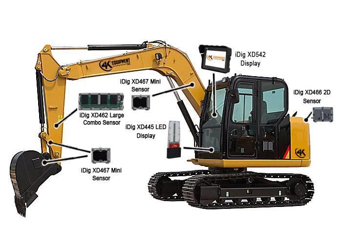  iDig NEW XD611 Touch 2D Excavator Grade Control Sy Outros componentes