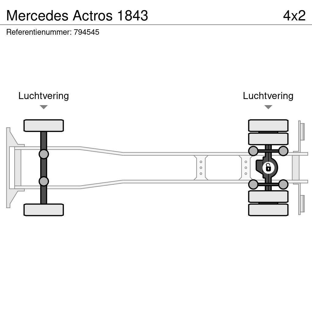 Mercedes-Benz Actros 1843 Camiões estrado/caixa aberta