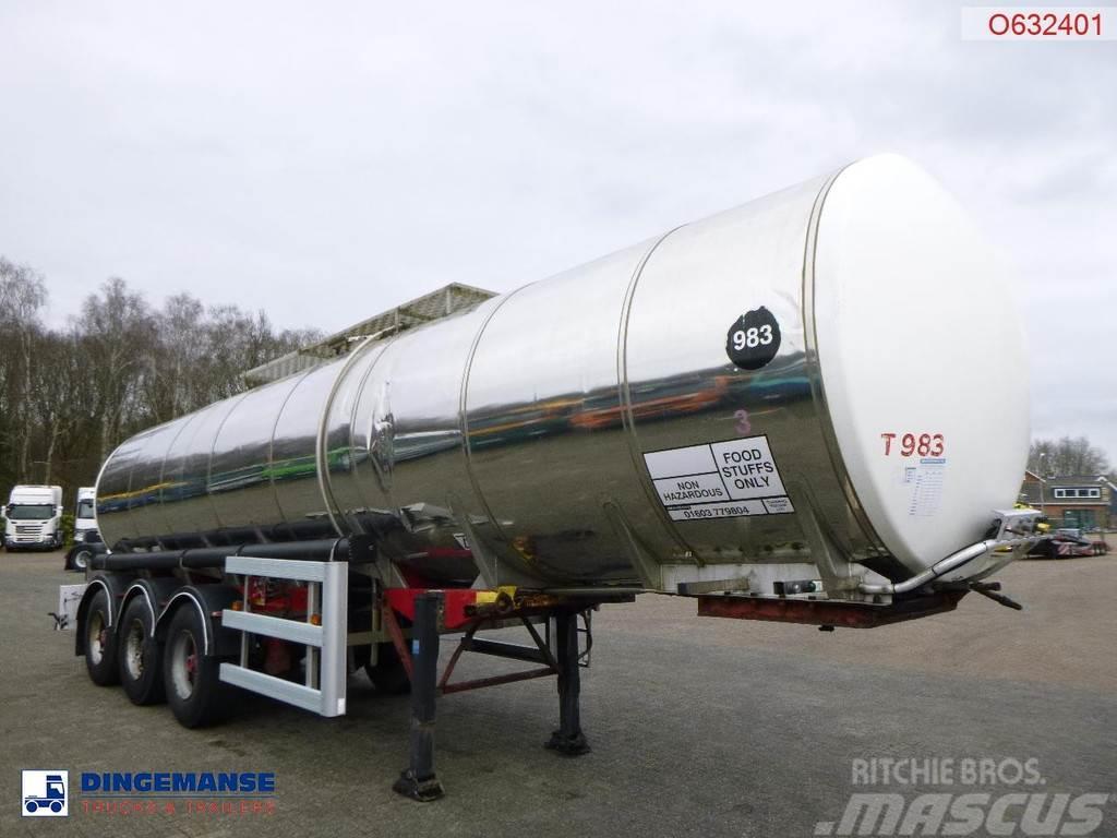  Crane Fruehauf Food tank inox 30 m3 / 1 comp Semi Reboques Cisterna
