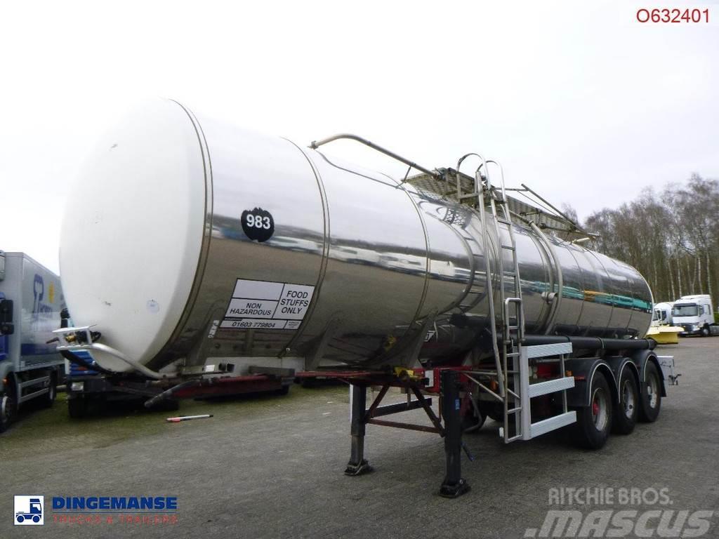  Crane Fruehauf Food tank inox 30 m3 / 1 comp Semi Reboques Cisterna