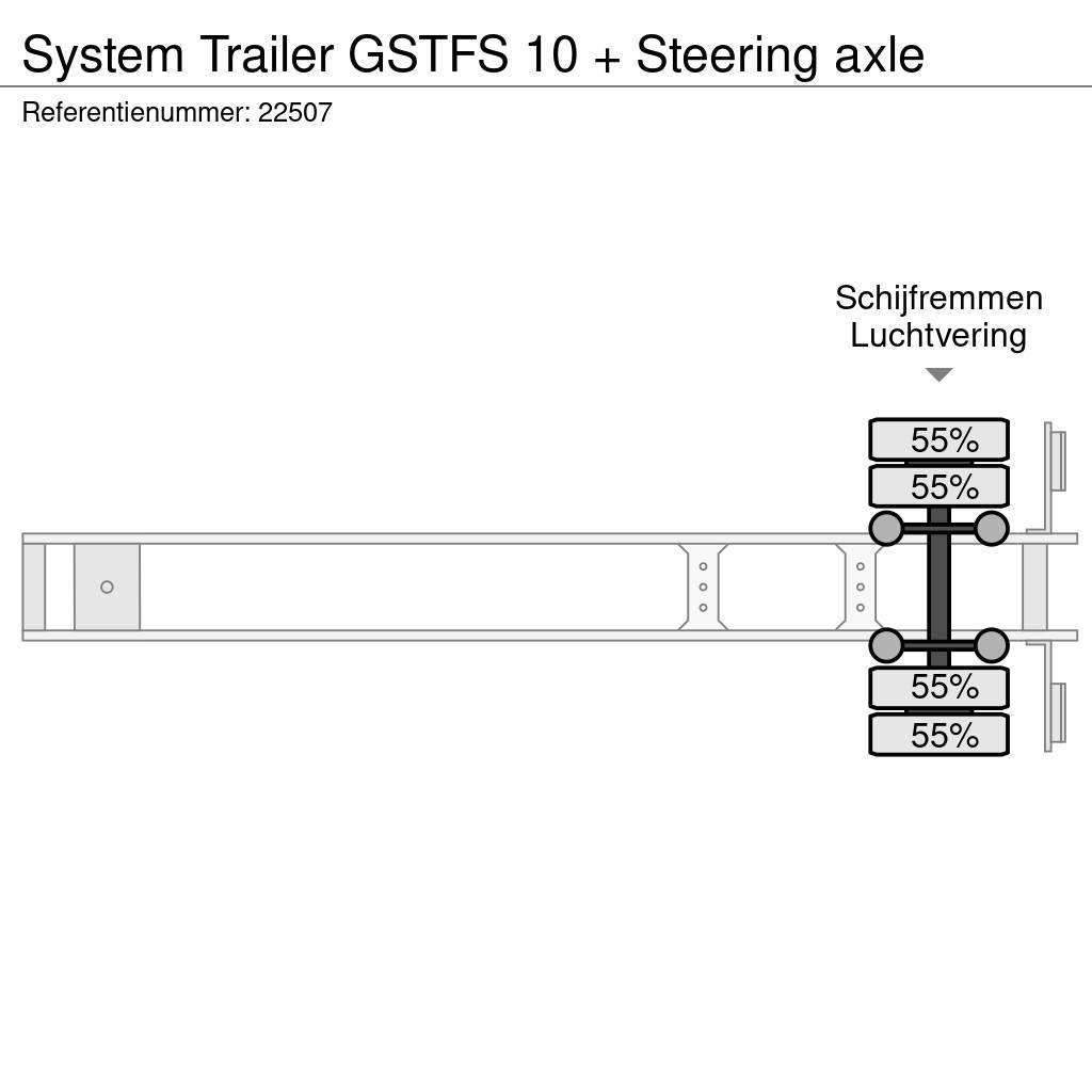  SYSTEM TRAILER GSTFS 10 + Steering axle Semi-Reboques Caixa Fechada