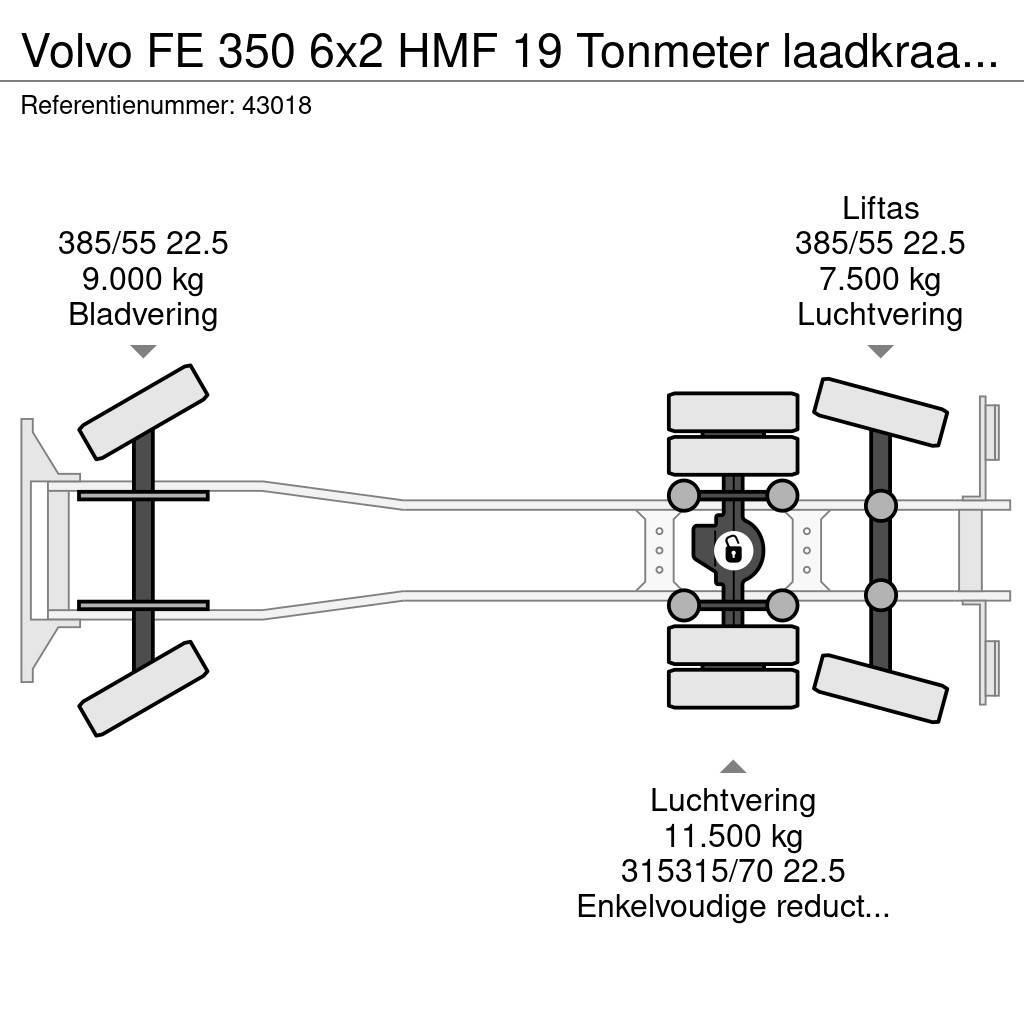 Volvo FE 350 6x2 HMF 19 Tonmeter laadkraan New and Unuse Camiões Ampliroll