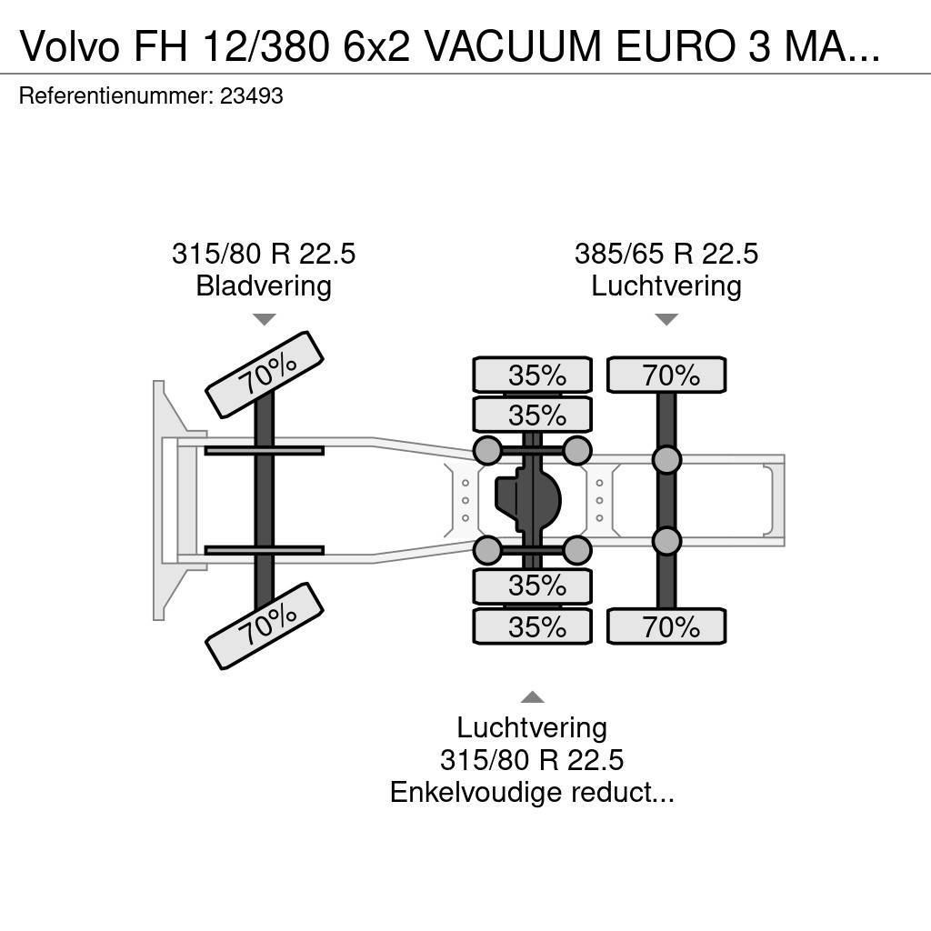 Volvo FH 12/380 6x2 VACUUM EURO 3 MANUAL GEARBOX 758.100 Tractores (camiões)