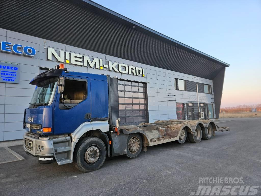 Sisu E11 420 10x4 metsäkoneritilä Camiões de transporte de máquinas florestais