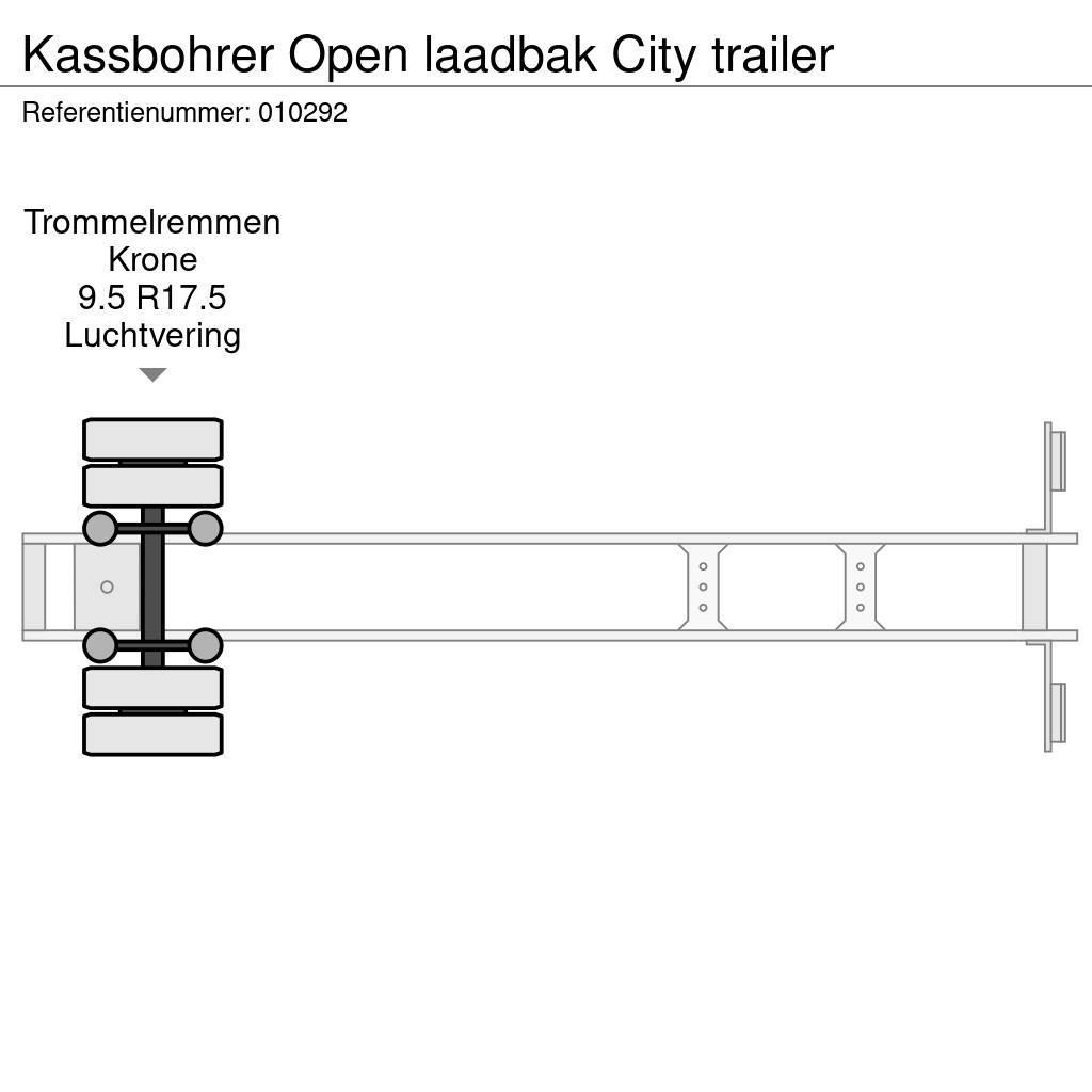 Kässbohrer Open laadbak City trailer Semi Reboques estrado/caixa aberta