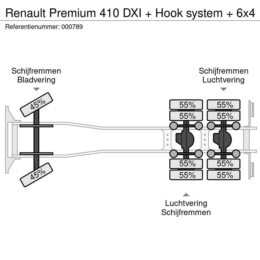 Renault Premium 410 DXI + Hook system + 6x4 Camiões Ampliroll