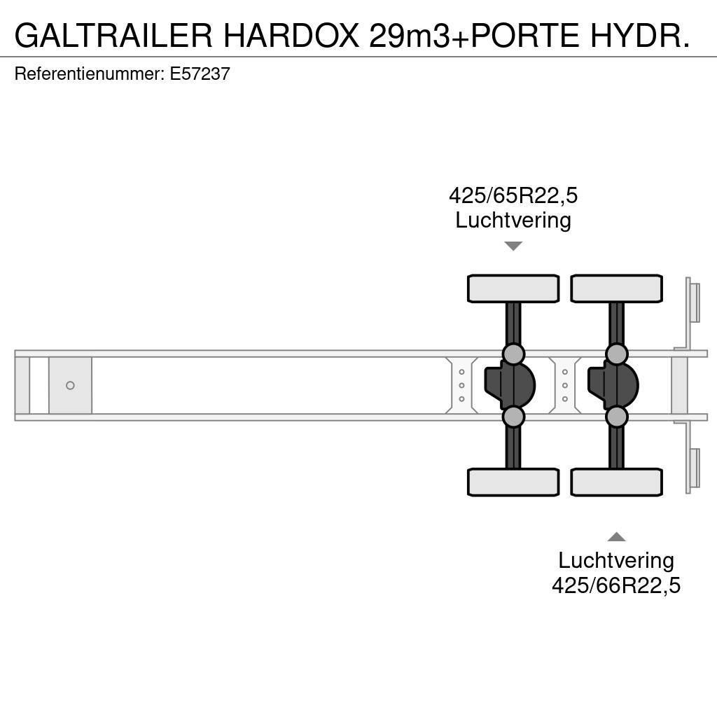  GALTRAILER HARDOX 29m3+PORTE HYDR. Semi Reboques Basculantes