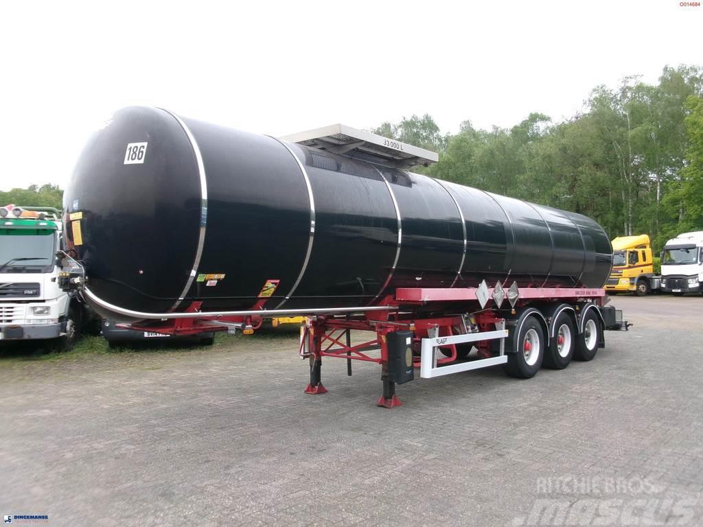 LAG Bitumen tank inox 33 m3 / 1 comp + ADR Semi Reboques Cisterna