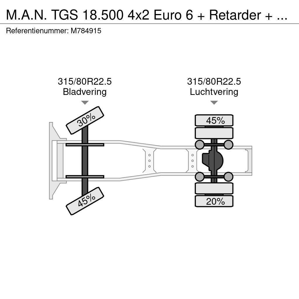 MAN TGS 18.500 4x2 Euro 6 + Retarder + Hydraulics Tractores (camiões)