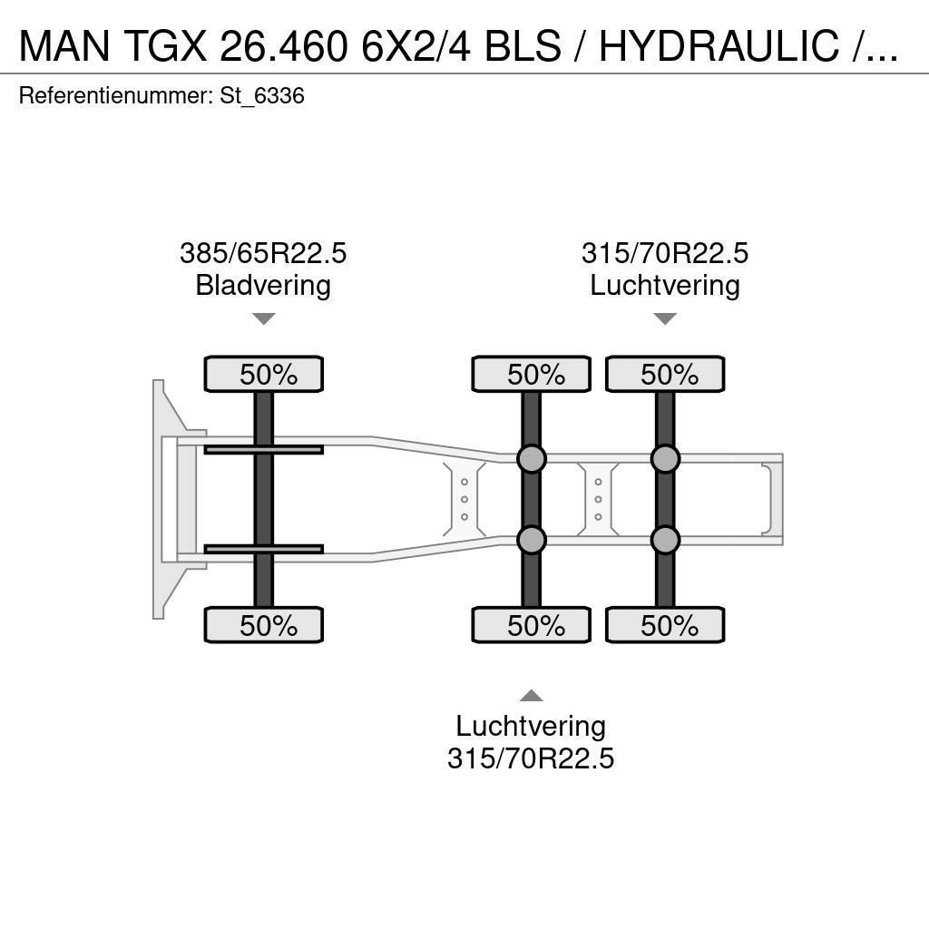 MAN TGX 26.460 6X2/4 BLS / HYDRAULIC / NL TRUCK Tractores (camiões)