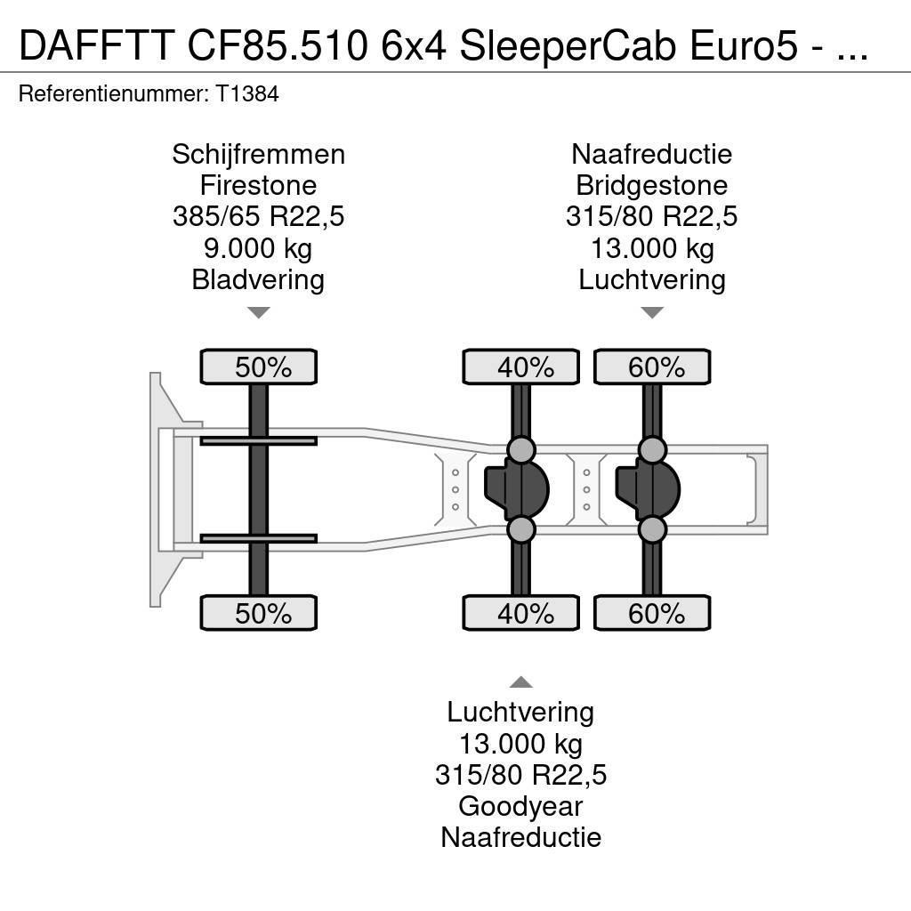 DAF FTT CF85.510 6x4 SleeperCab Euro5 - 189.000km Orig Tractores (camiões)