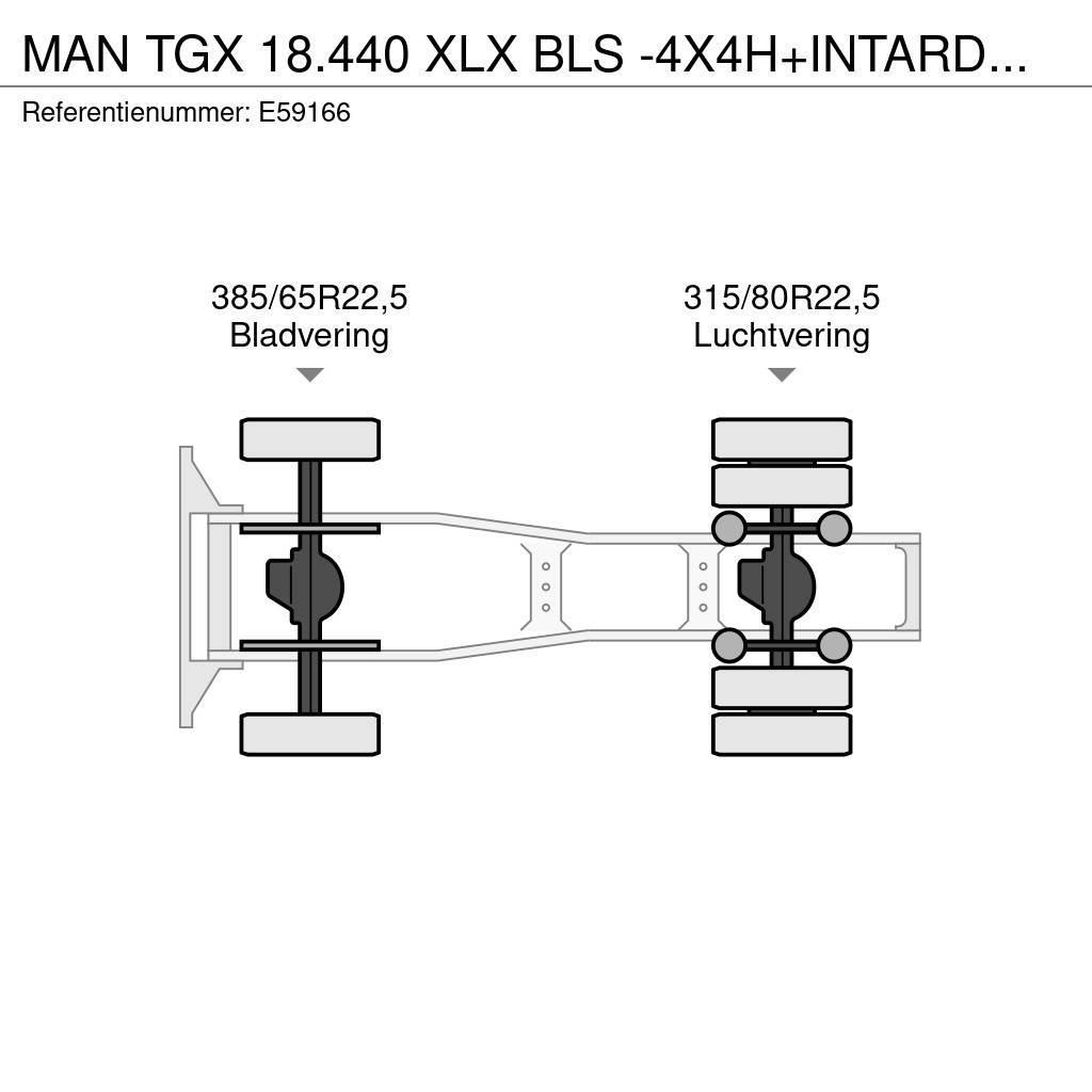 MAN TGX 18.440 XLX BLS -4X4H+INTARDER+HYDR. Tractores (camiões)