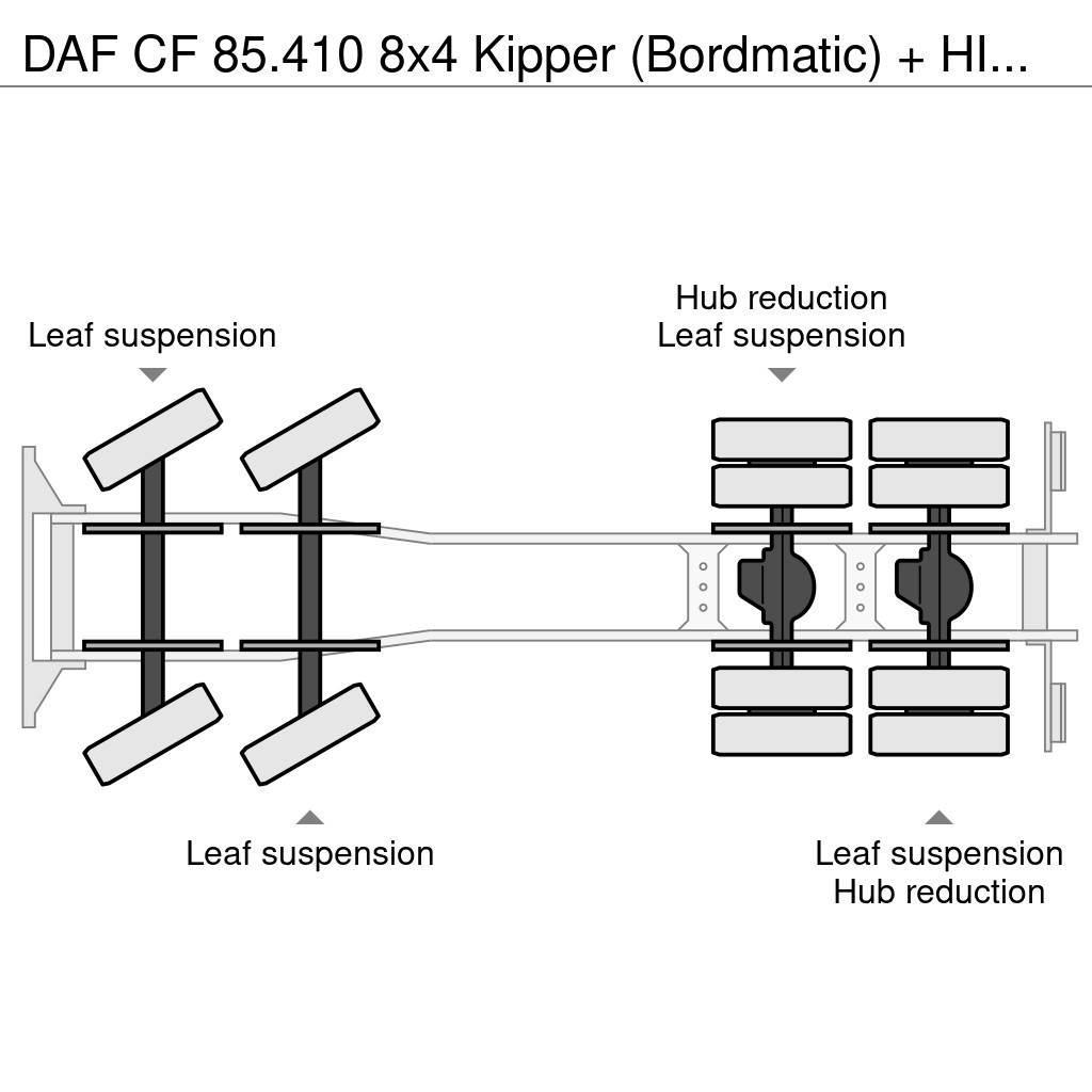 DAF CF 85.410 8x4 Kipper (Bordmatic) + HIAB 211 EP- 3 Camiões basculantes