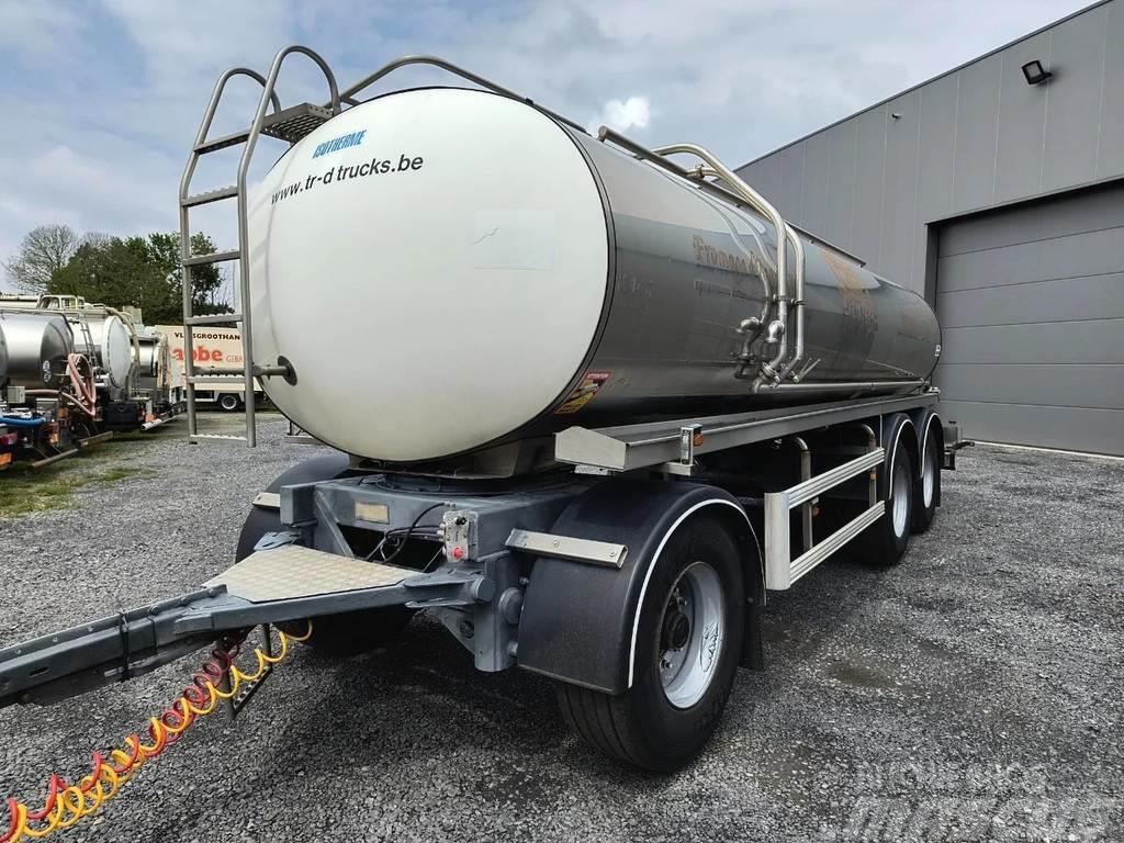 ETA 3 AXLES INSULATED STAINLESS STEEL TANK 16500 L Tanker trailers