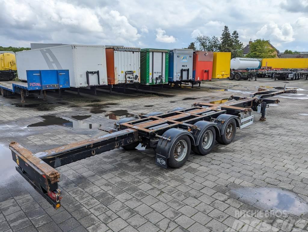 Pacton T3-010 Multi 3-Assen SAF - Lift Axle - Drum Brakes Containerframe semi-trailers
