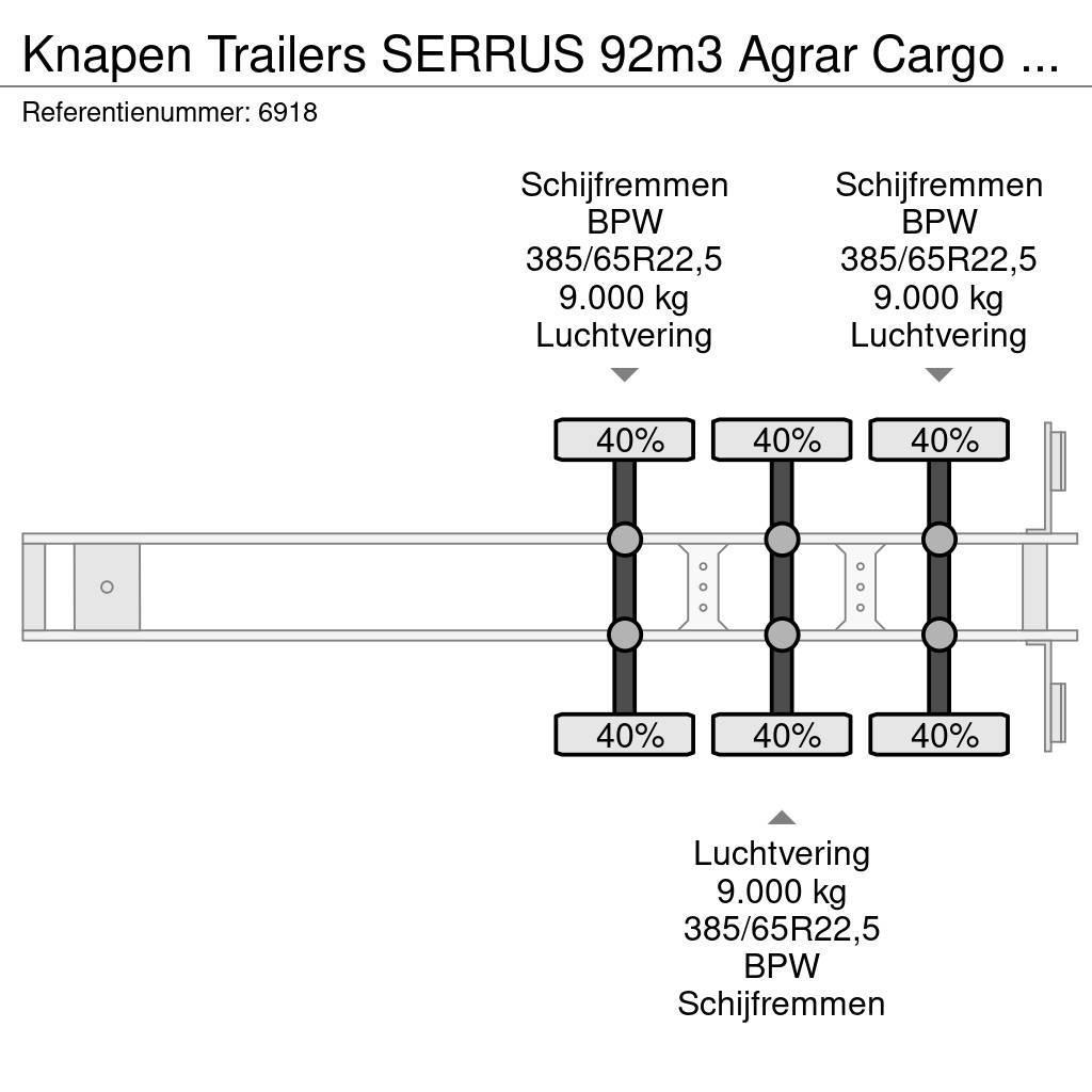 Knapen Trailers SERRUS 92m3 Agrar Cargo Floor 10MM Alcoa Semi-reboques pisos móveis