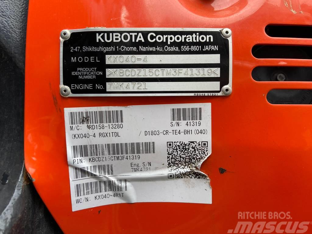 Kubota KX040-4 Mini Escavadoras <7t