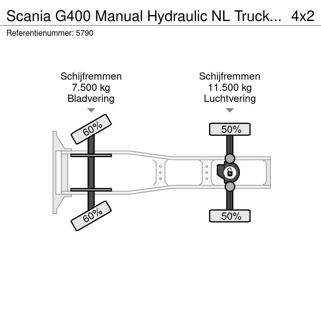 Scania G400 Manual Hydraulic NL Truck EURO 5 Tractores (camiões)