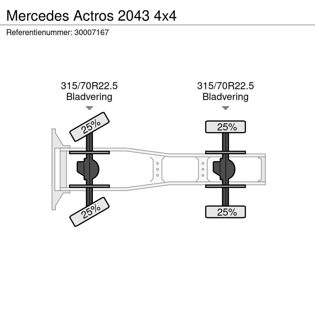 Mercedes-Benz Actros 2043 4x4 Tractores (camiões)