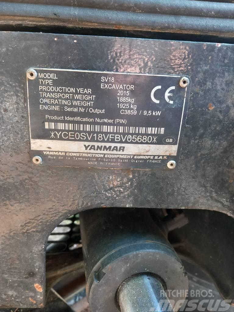 Yanmar SV 18 Mini Escavadoras <7t