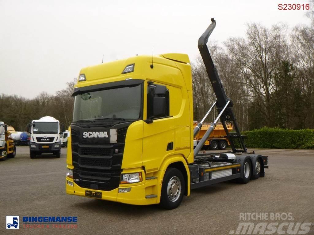 Scania R450 6x2 Euro 6C + Retarder + Meiller container ho Camiões Ampliroll