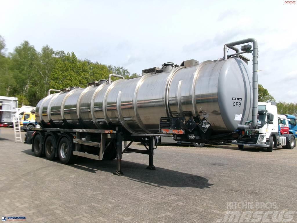  Clayton Chemical tank inox 30 m3 / 1 comp Semi Reboques Cisterna