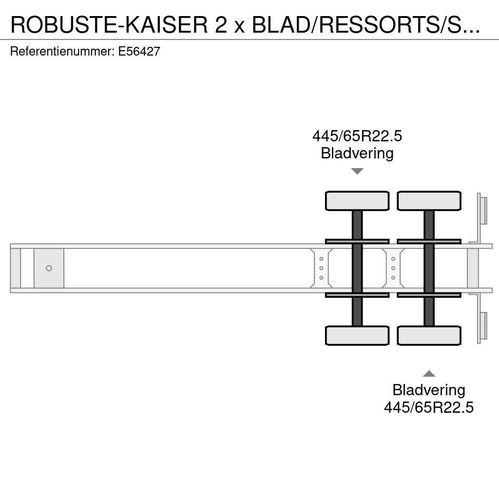  Robuste-Kaiser 2 x BLAD/RESSORTS/SPRING Semi Reboques Basculantes