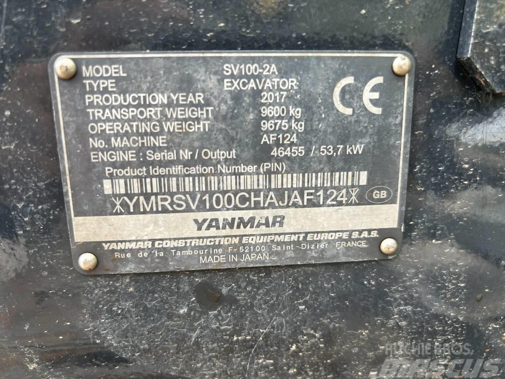Yanmar SV100-2A Escavadoras Midi 7t - 12t