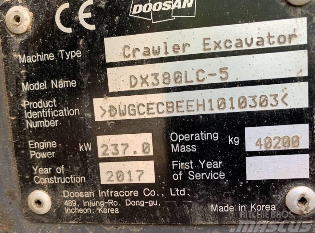 Doosan DX 380 LC-5 Escavadoras de rastos
