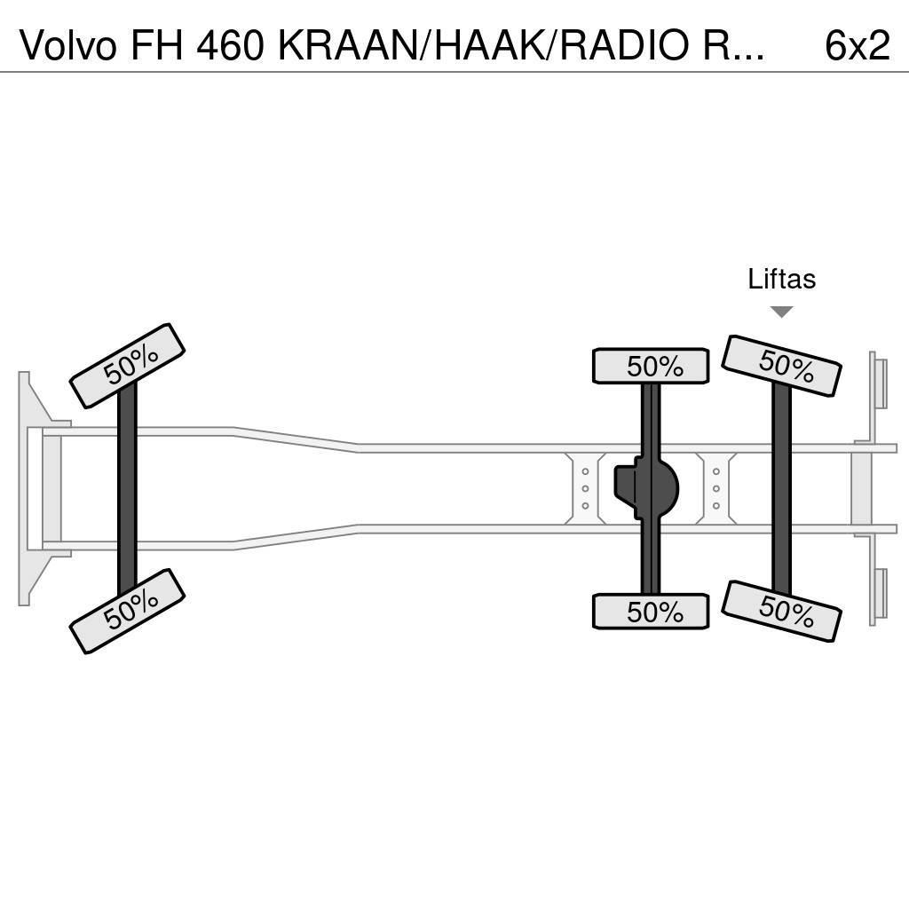 Volvo FH 460 KRAAN/HAAK/RADIO REMOTE!! EURO6 Camiões Ampliroll