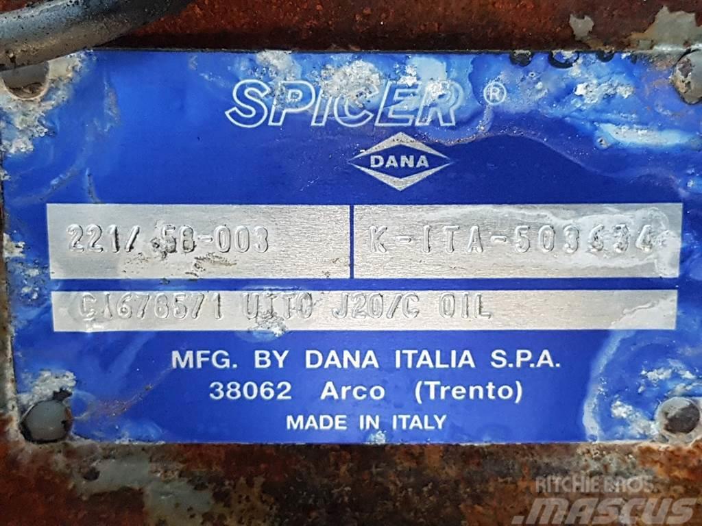 Manitou 160ATJ-Spicer Dana 221/58-003-Axle/Achse/As Eixos