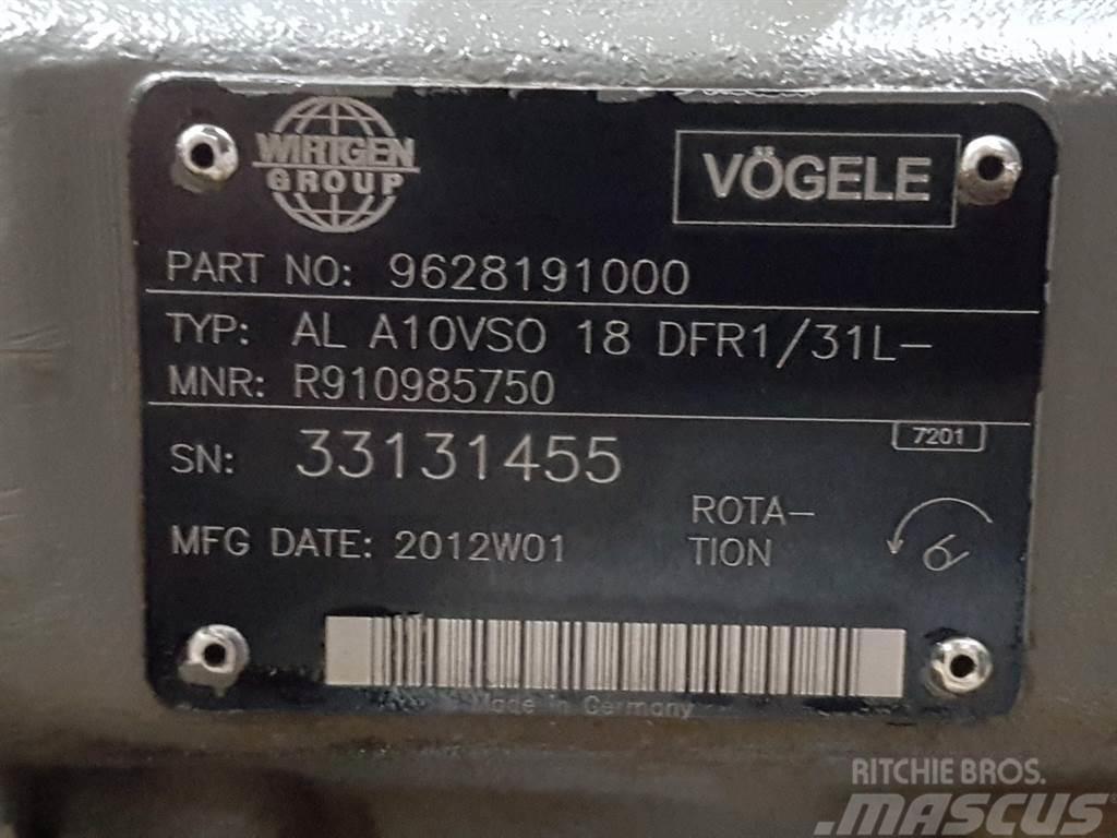 Vögele -Rexroth A10VSO18DFR1/31L-PSC12N-Load sensing pump Hidráulica