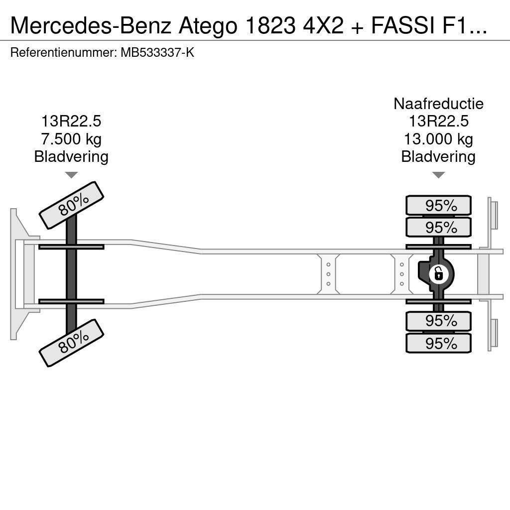 Mercedes-Benz Atego 1823 4X2 + FASSI F110A.21 + TIPPER - MANAUL Gruas Todo terreno