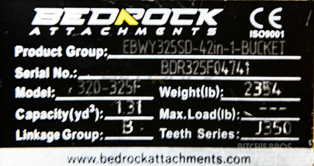 CAT 42" Severe Rock Bucket 20D/E,322B/C,323F,324D,325F Outros